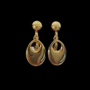 Golden‎ Clip Earrings